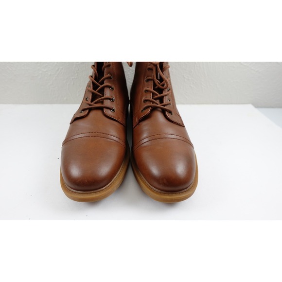 Frye and Co. Men\'s Kip Flat Heel Lace Up Boots Brush Brown Size 12M main image 10